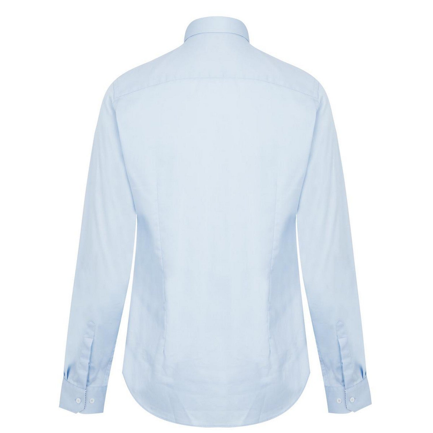 Ice Blue - Back - Ted Baker Mens Islass Slim Long-Sleeved Shirt