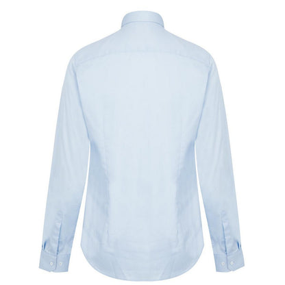 Ice Blue - Back - Ted Baker Mens Islass Slim Long-Sleeved Shirt