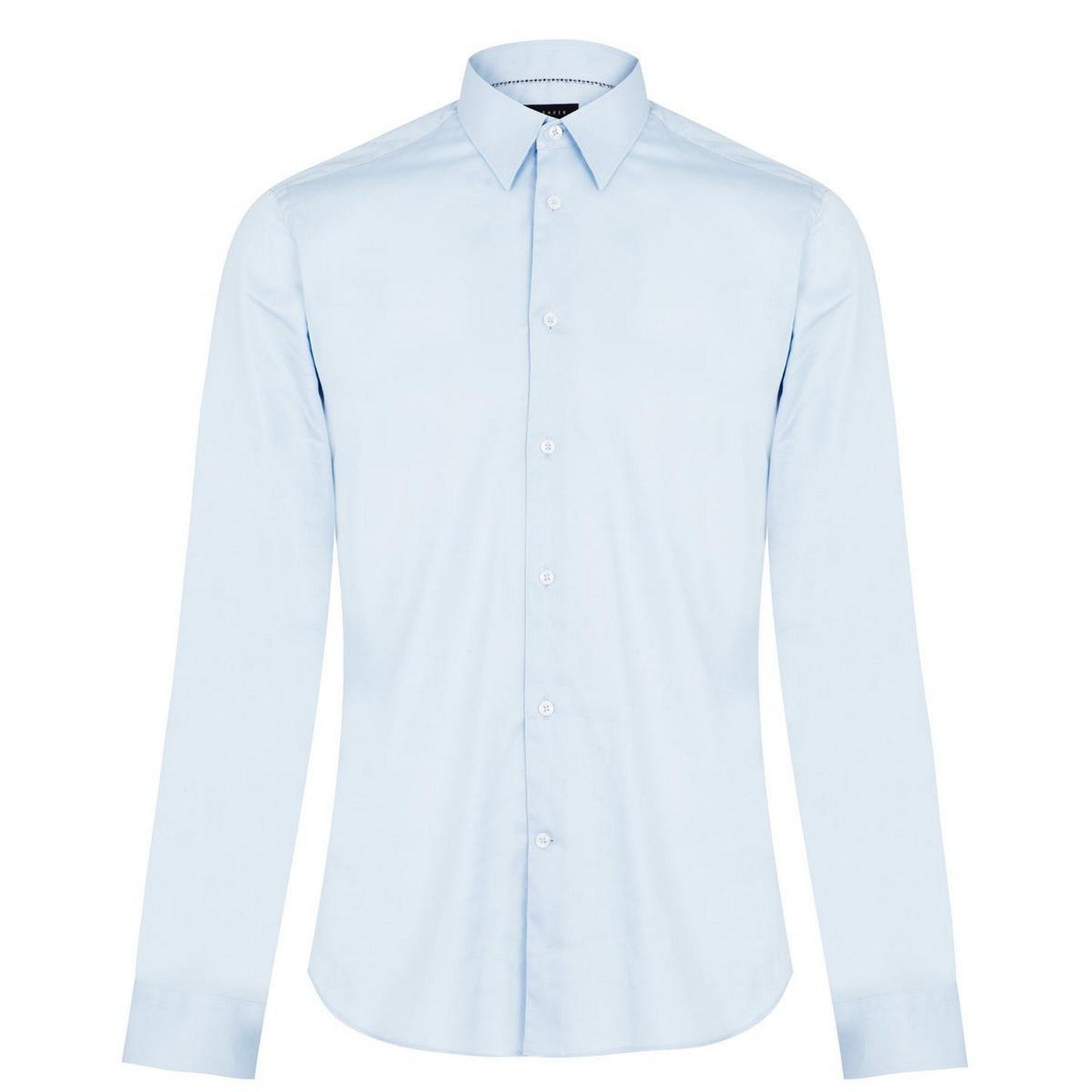 Ice Blue - Front - Ted Baker Mens Islass Slim Long-Sleeved Shirt