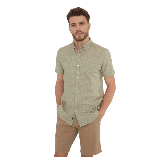 Sage - Front - Threadbare Mens Leo Regular Shirt