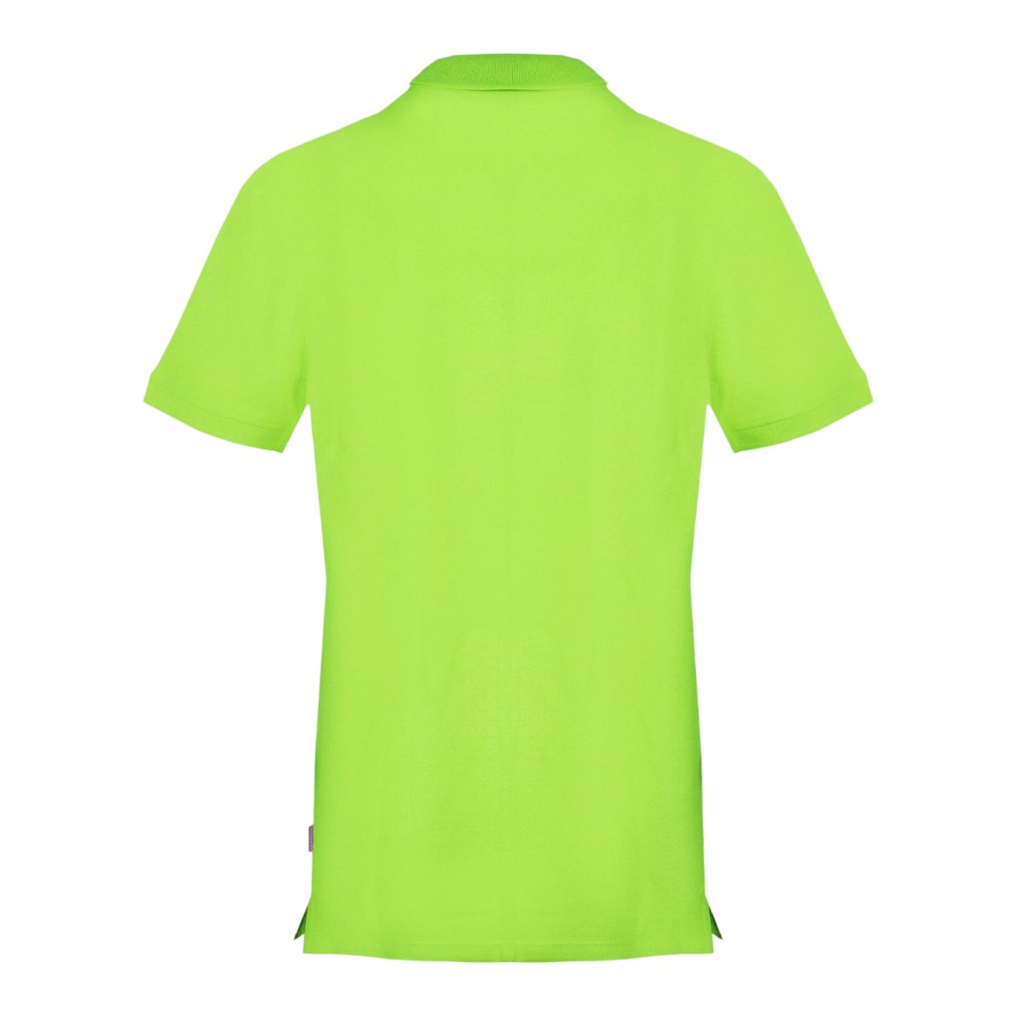 Lime - Back - Aquascutum Mens Collared Short-Sleeved Polo Shirt