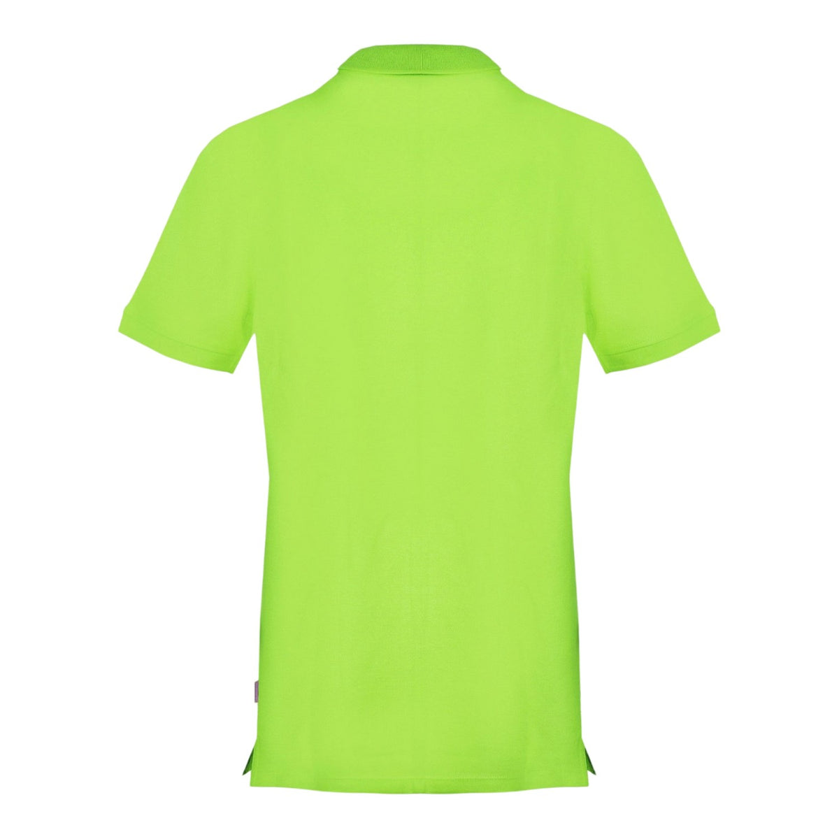 Lime - Back - Aquascutum Mens Collared Short-Sleeved Polo Shirt