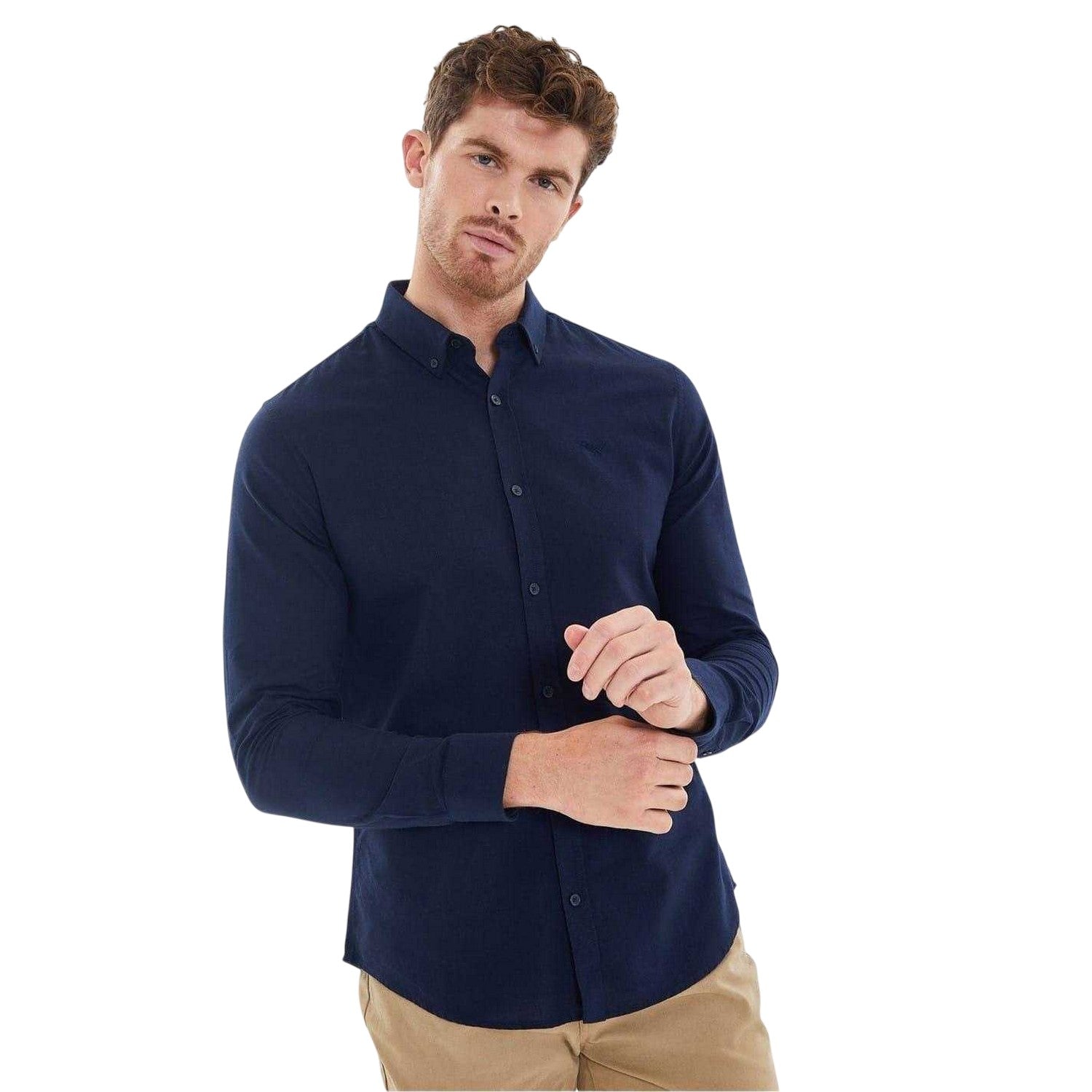 Navy-Denim - Lifestyle - Threadbare Mens Oxford Regular Shirt (Pack of 2)