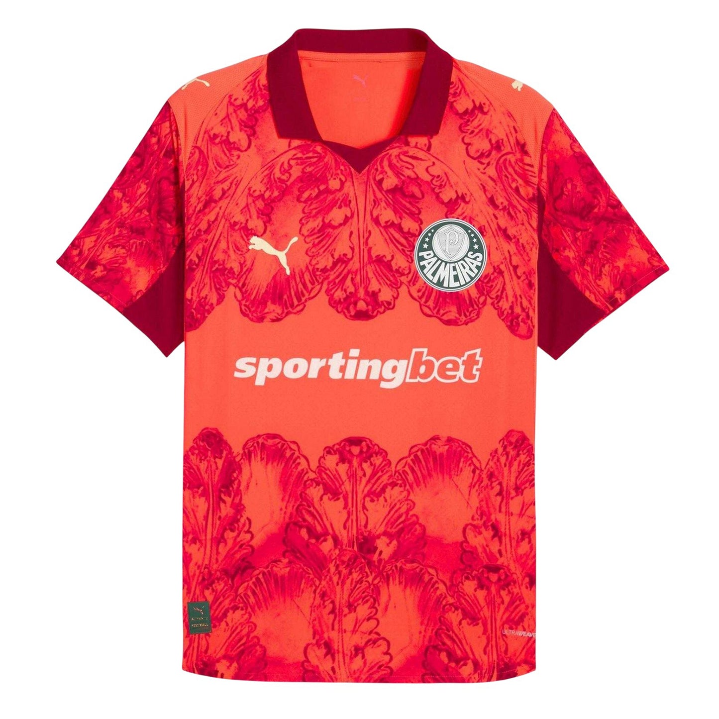 Glowing Red - Front - SE Palmeiras Mens 25-26 Puma Goalkeeper Jersey