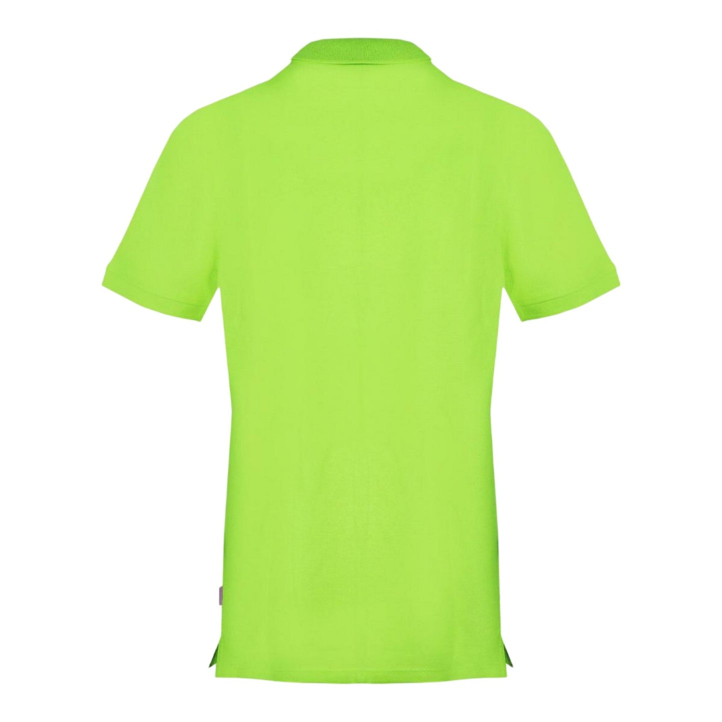 Lime - Back - Aquascutum Mens Union Jack Logo Short-Sleeved Polo Shirt