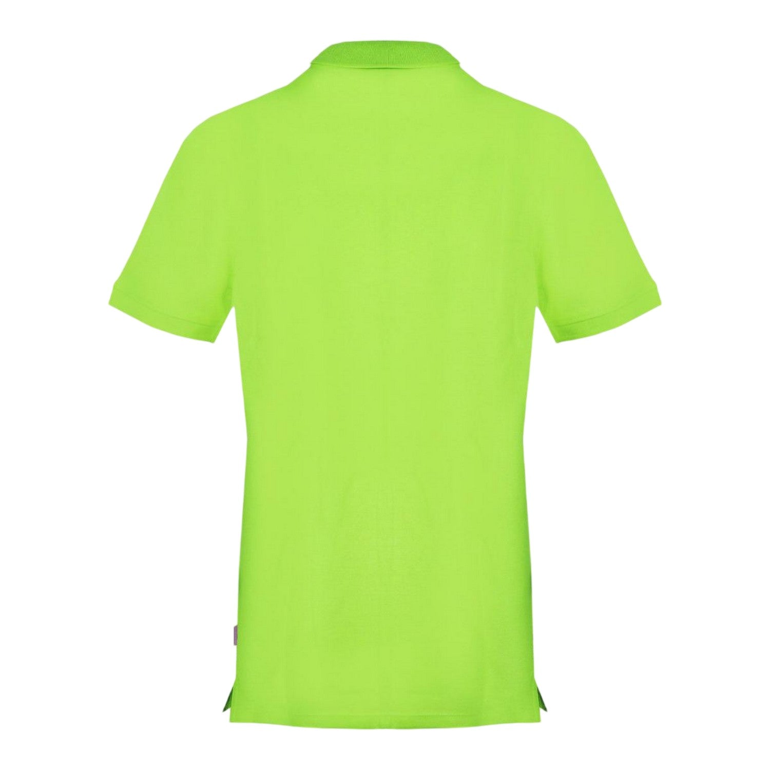 Lime - Back - Aquascutum Mens Union Jack Logo Short-Sleeved Polo Shirt