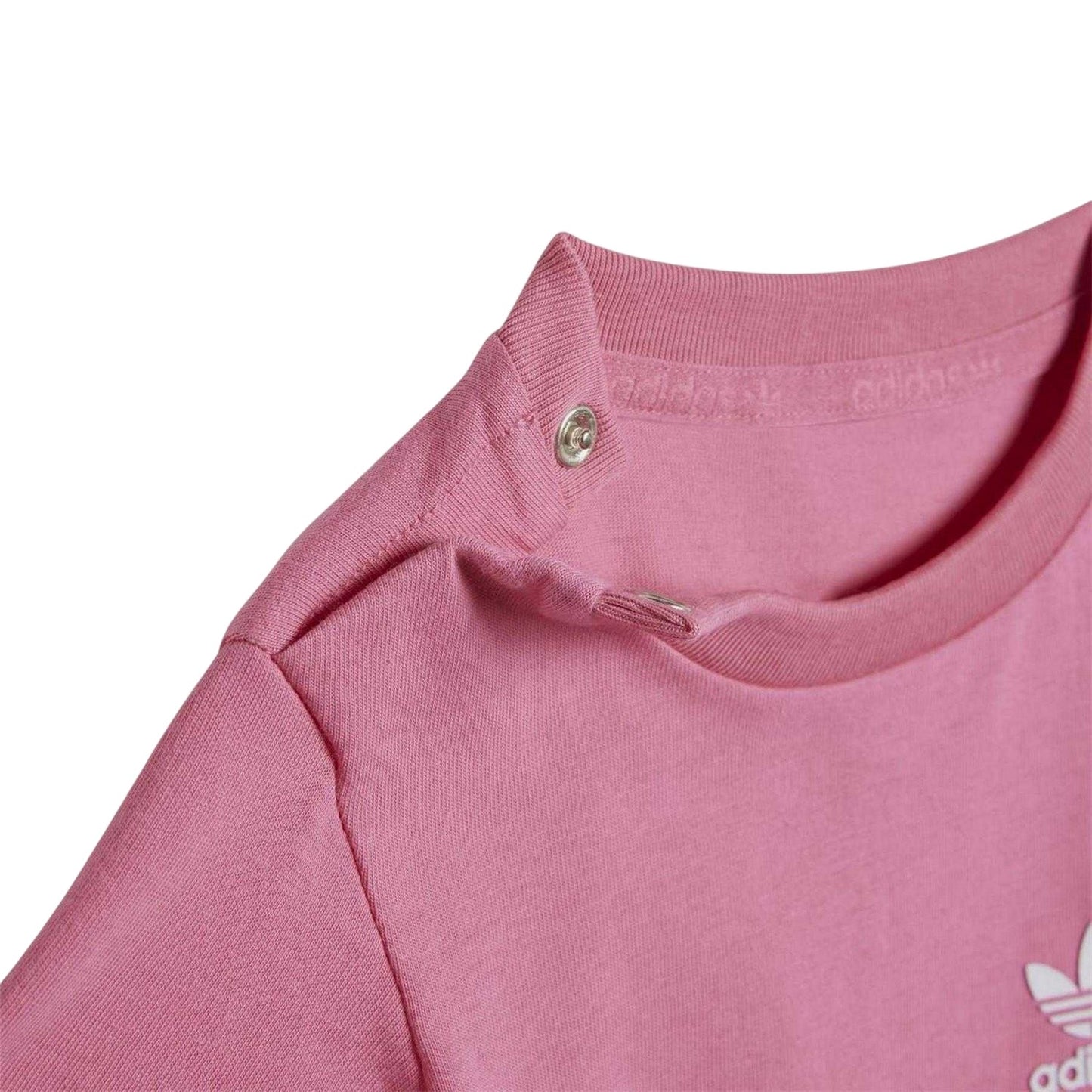 Pink - Lifestyle - Adidas Baby Logo Cycling T-Shirt & Shorts Set