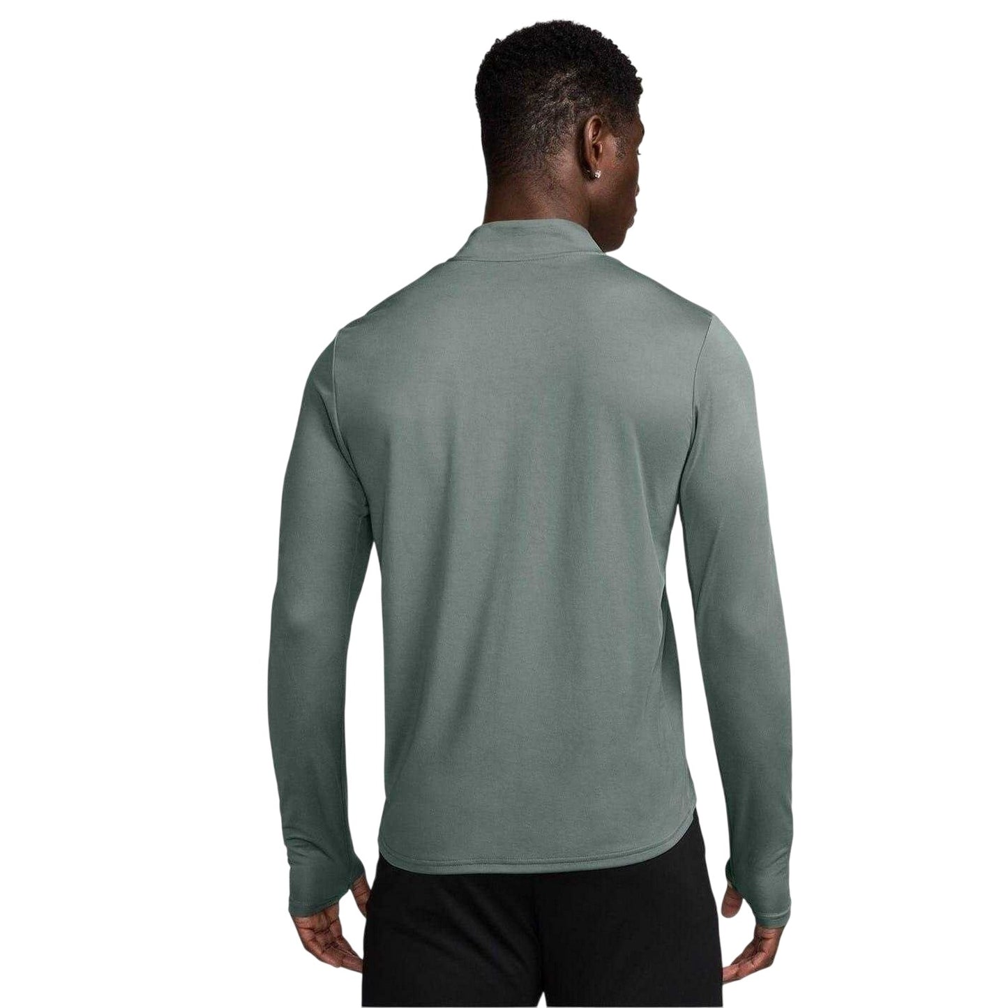 Green Clay - Back - Nike Mens Core Half Zip Long-Sleeved Running Top