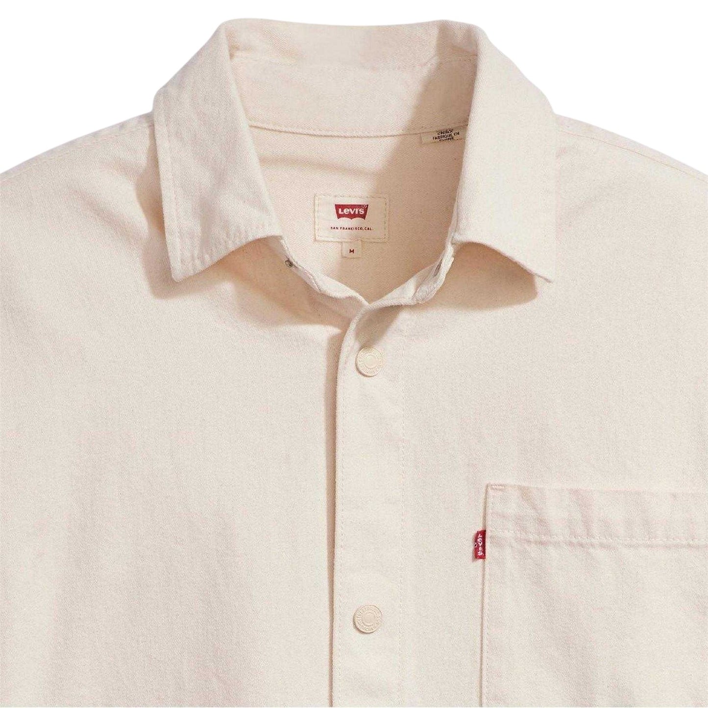 Ceramic - Side - Levis Mens Plain Cotton Overshirt