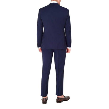 White - Pack Shot - Haines and Bonner Mens Poplin Collared Tailored Long-Sleeved Shirt