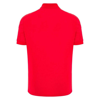Red - Back - Wales RU Mens 2025 Travel Polo Shirt