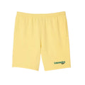 Yellow - Front - Lacoste Mens Fleece Printed Washed Shorts