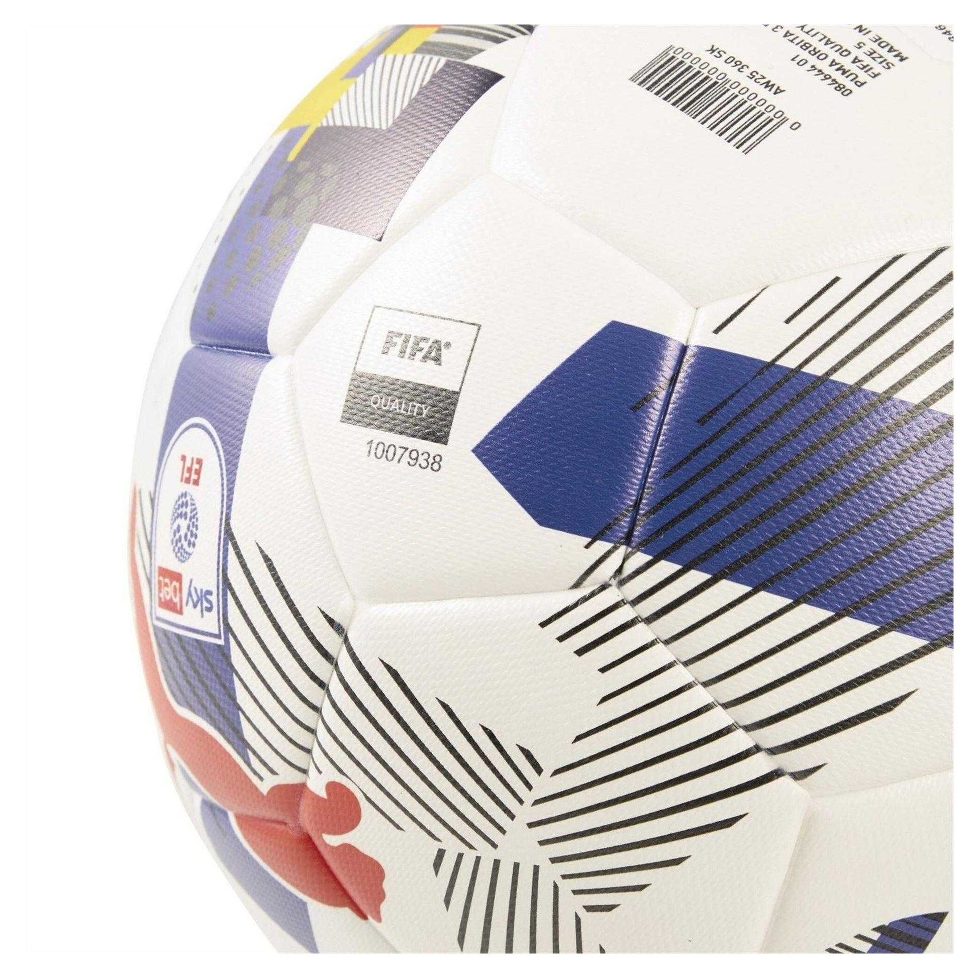 White-Blue - Back - Puma Orbita 3 EFL Sky Bet Football