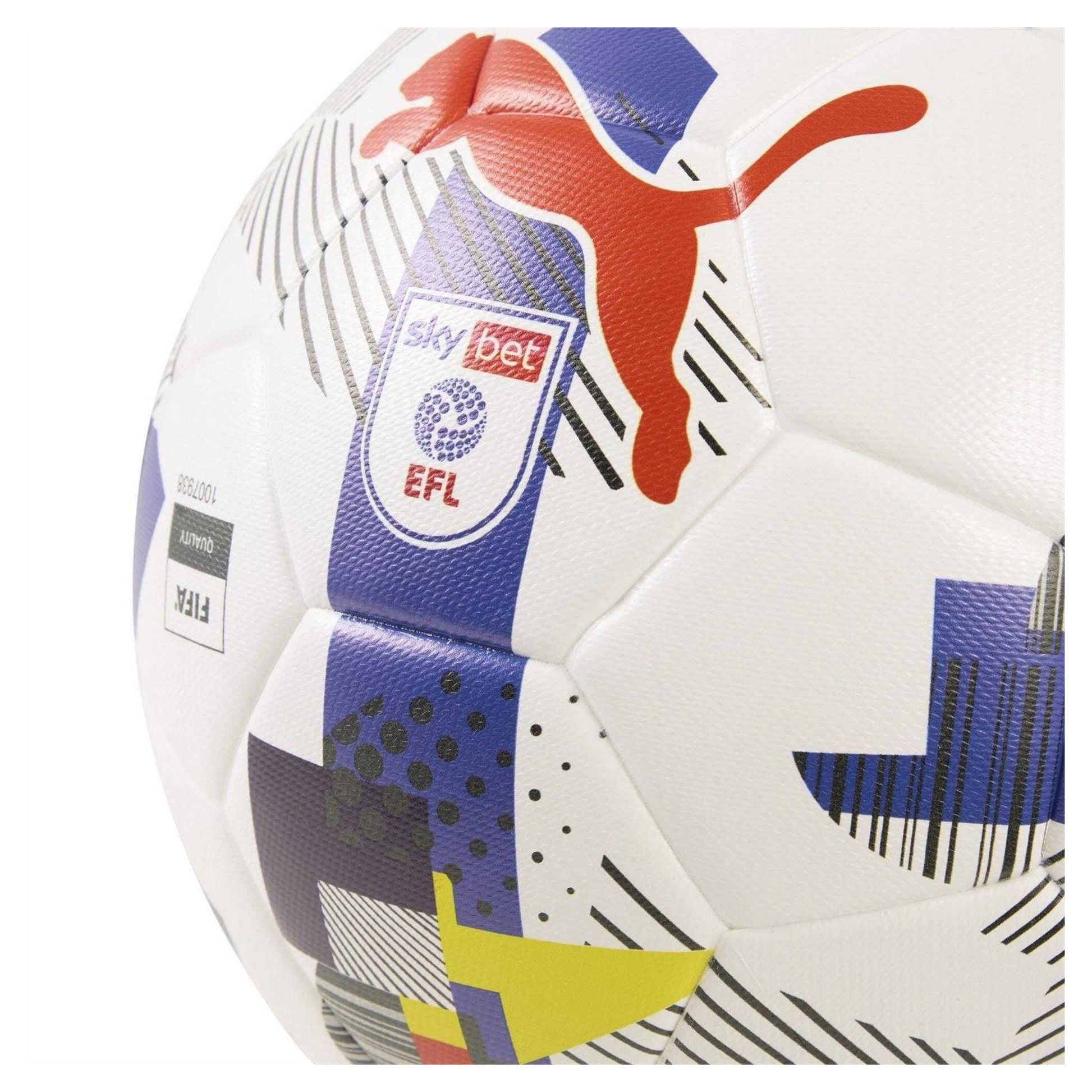 White-Blue - Side - Puma Orbita 3 EFL Sky Bet Football