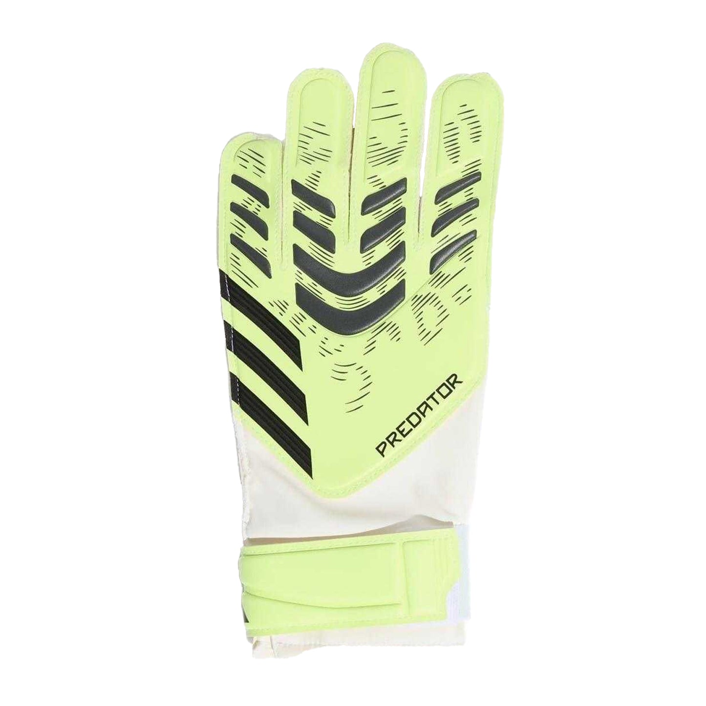 Lemon-Black - Front - Adidas Unisex Adult Predator Training Goalkeeper Gloves
