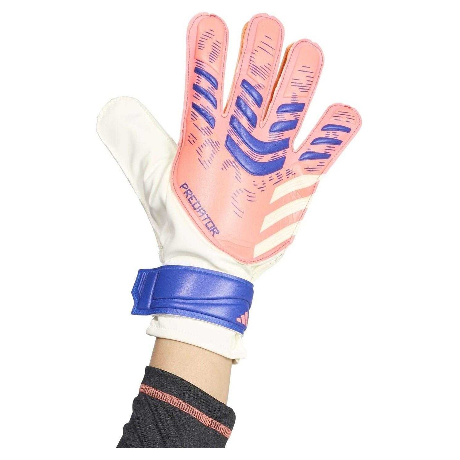 Orange-White - Side - Adidas Unisex Adult Predator Training Goalkeeper Gloves