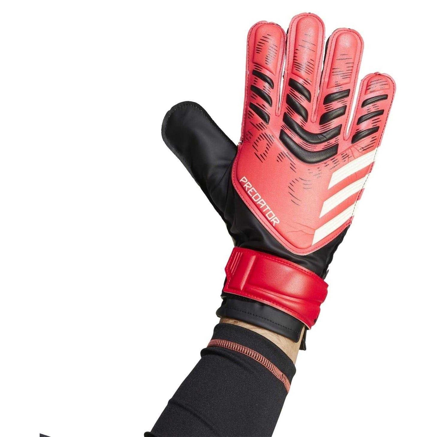 Red-Black - Side - Adidas Unisex Adult Predator Training Goalkeeper Gloves