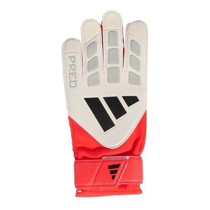 White-Red - Front - Adidas Unisex Adult Predator Training Goalkeeper Gloves