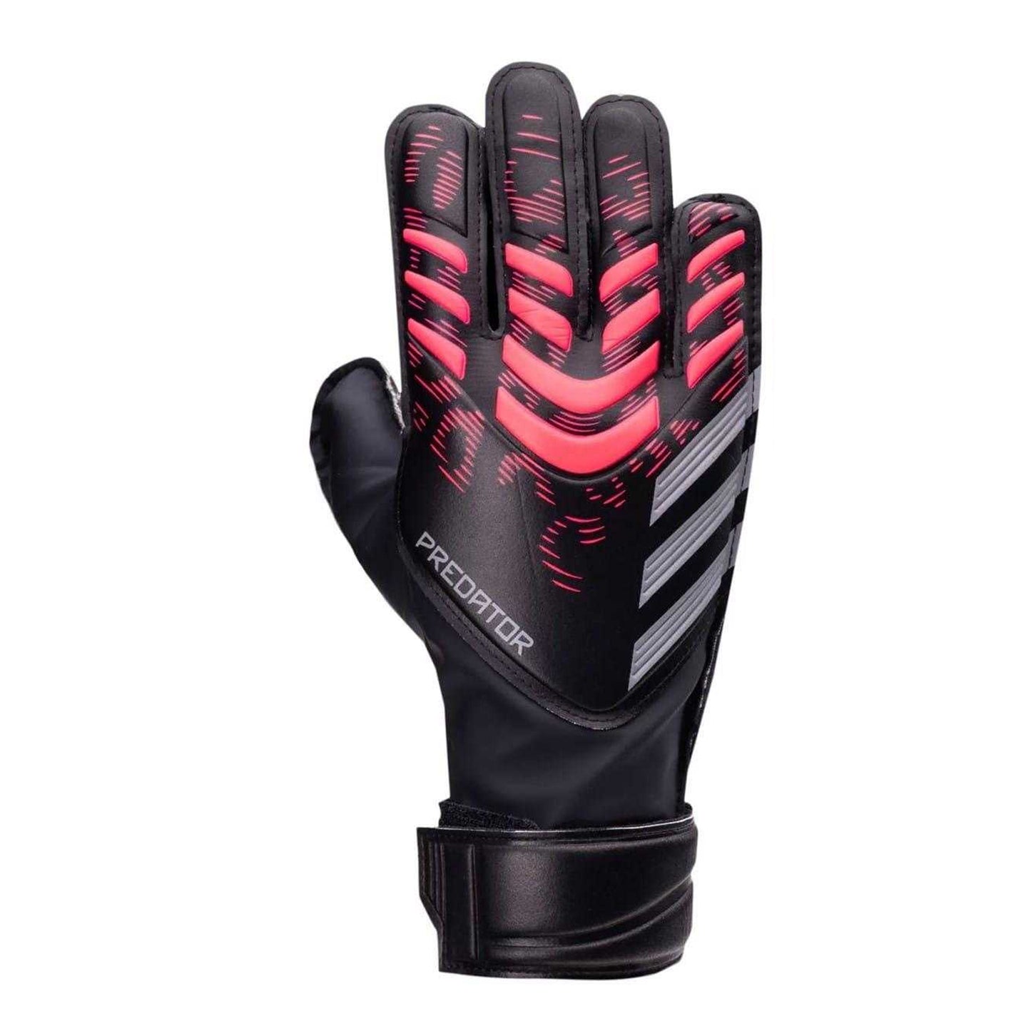 Black-Red - Front - Adidas Unisex Adult Predator Training Goalkeeper Gloves