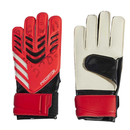 Red-Black - Front - Adidas Childrens-Kids Predator Training Goalkeeper Gloves