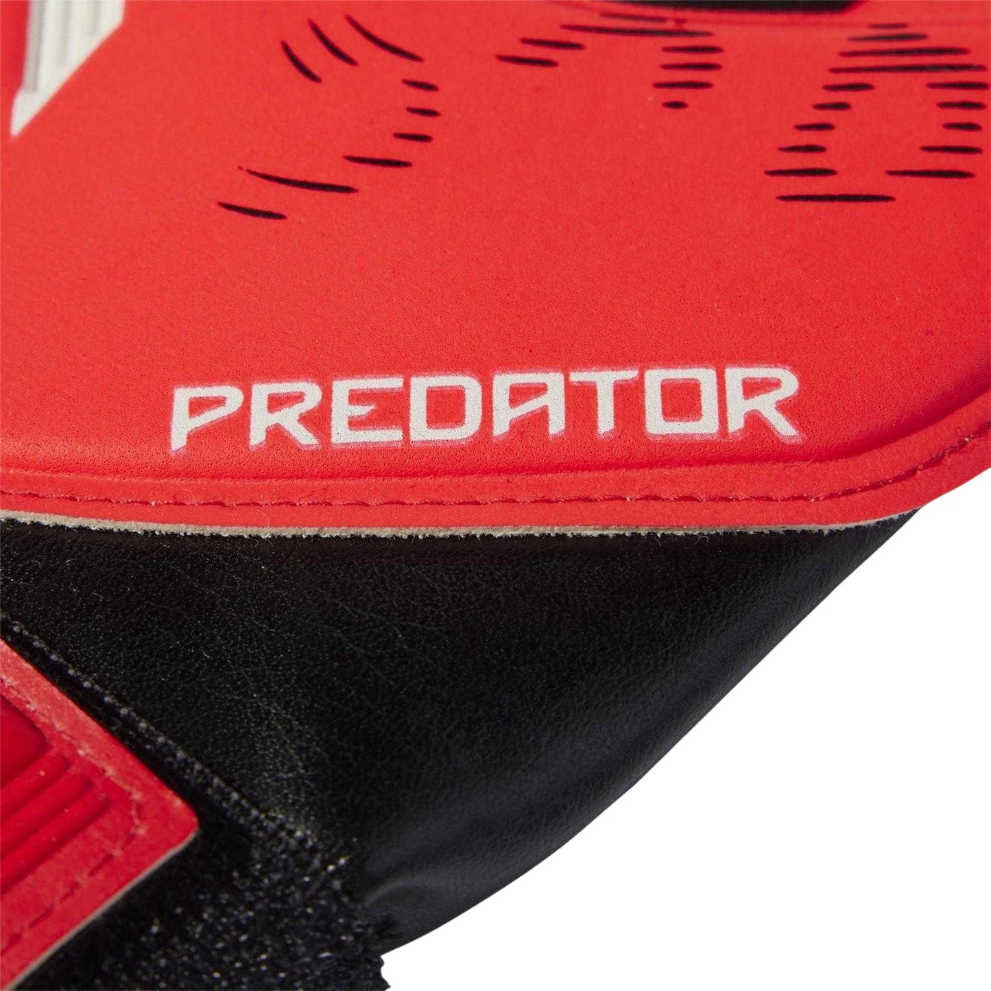 Red-Black - Back - Adidas Childrens-Kids Predator Training Goalkeeper Gloves