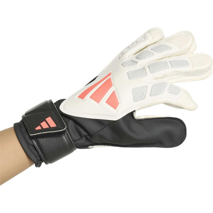 White-Black - Pack Shot - Adidas Childrens-Kids Predator Training Goalkeeper Gloves