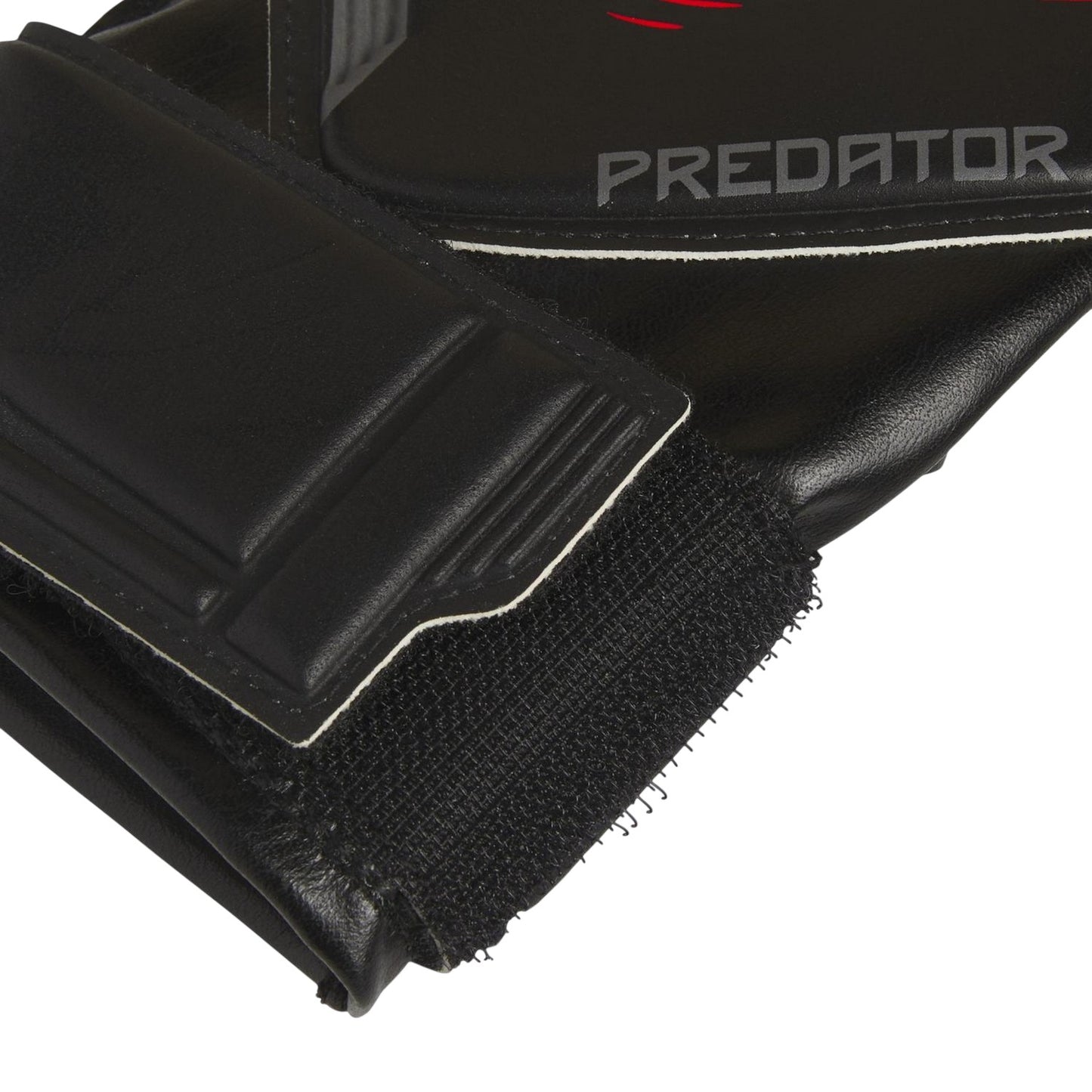 Black-Red - Back - Adidas Childrens-Kids Predator Training Goalkeeper Gloves