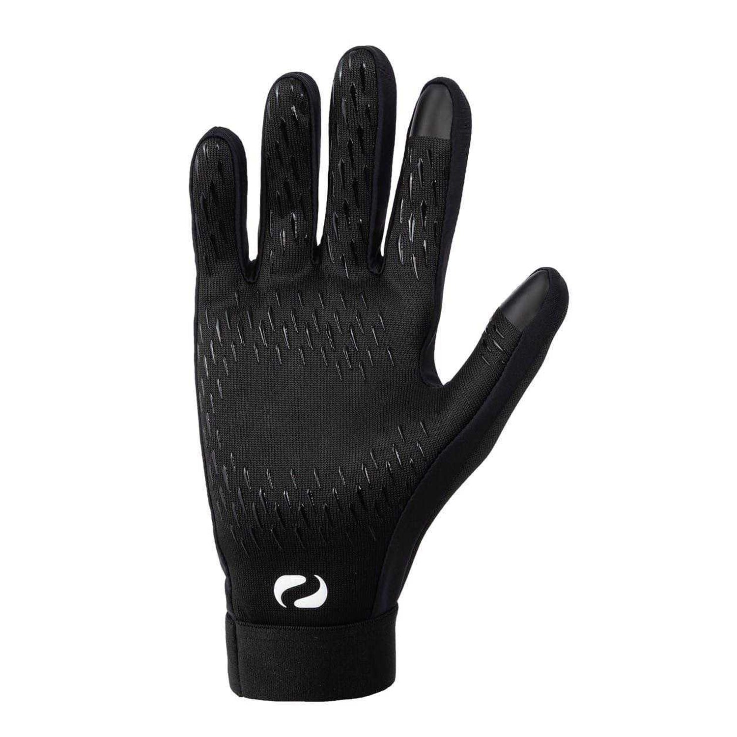 Black - Back - Sondico Childrens-Kids Football Player Gloves