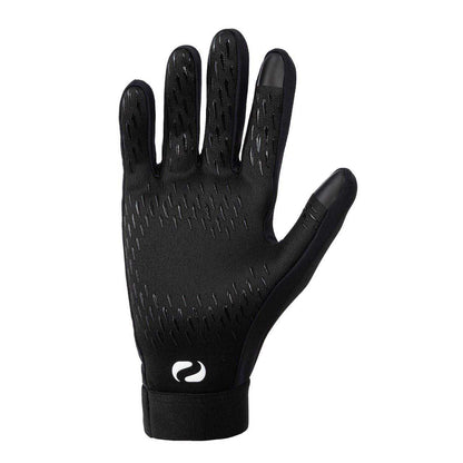 Black - Back - Sondico Childrens-Kids Football Player Gloves