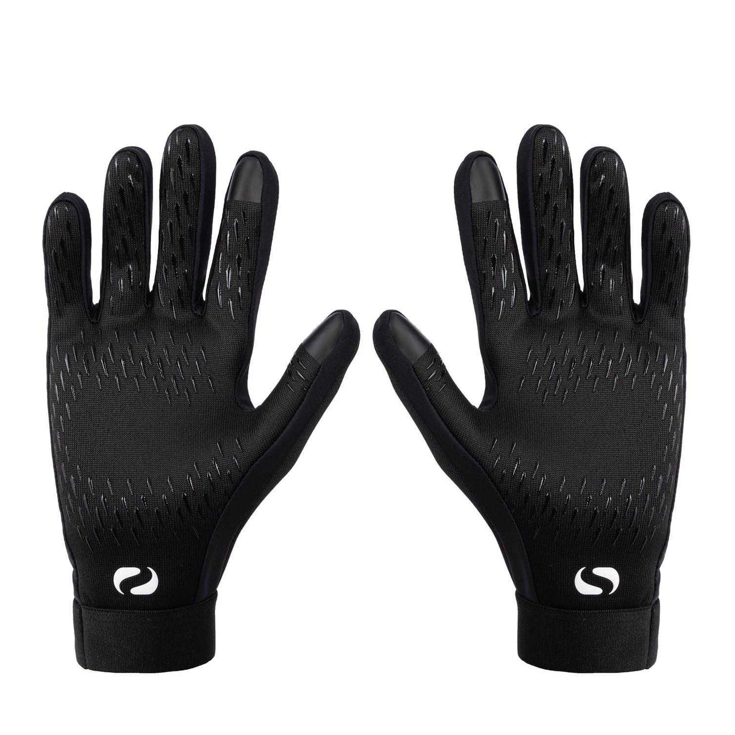 Black - Lifestyle - Sondico Childrens-Kids Football Player Gloves