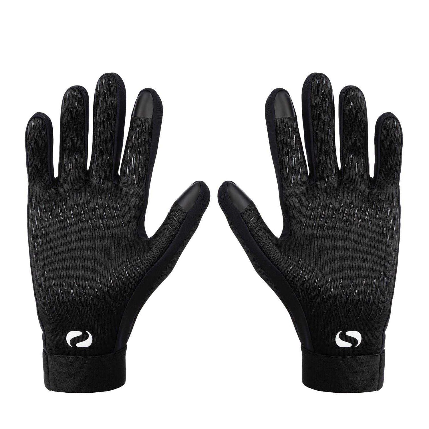 Black - Lifestyle - Sondico Childrens-Kids Football Player Gloves
