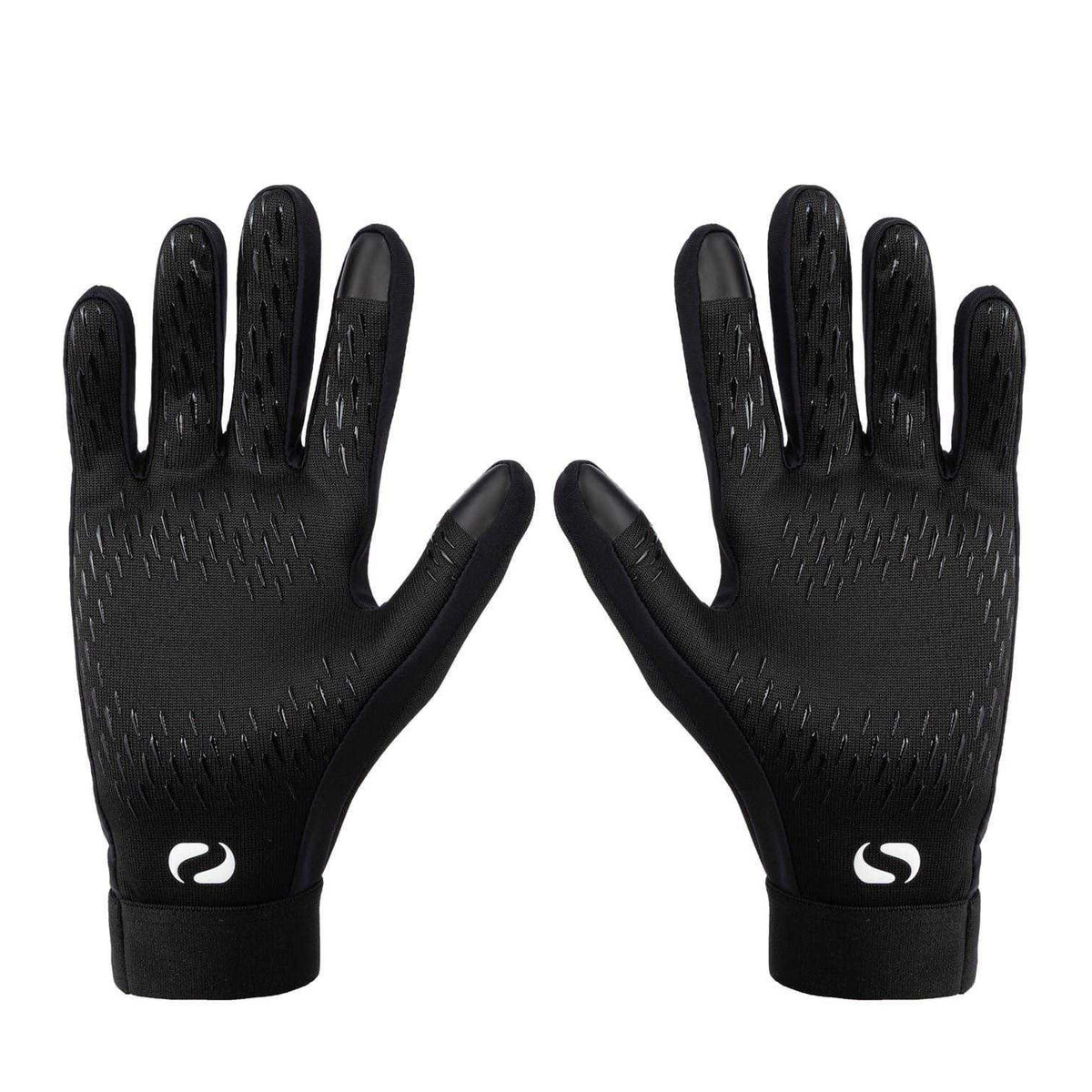 Black - Lifestyle - Sondico Childrens-Kids Football Player Gloves