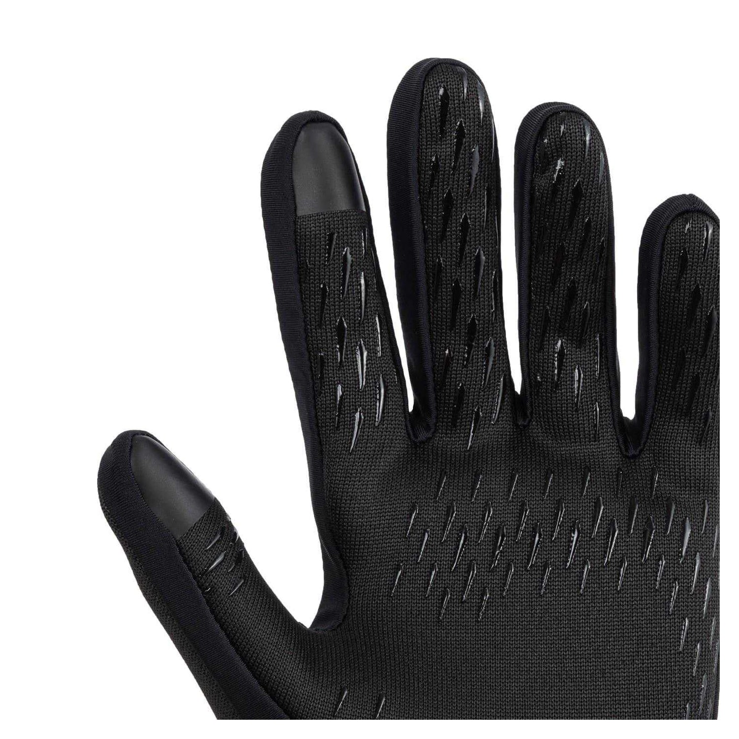 Black - Close up - Sondico Childrens-Kids Football Player Gloves