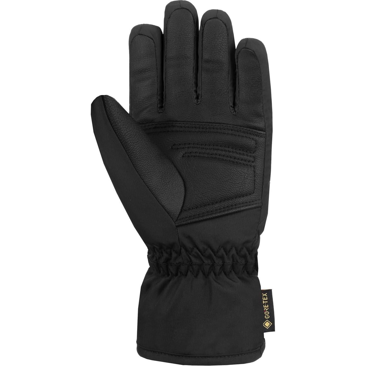Black - Side - Reusch Childrens-Kids Tommy GORE-TEX Ski Gloves