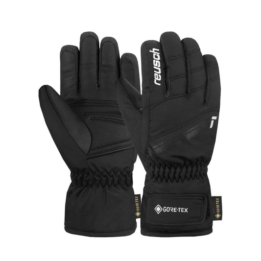Black - Front - Reusch Childrens-Kids Tommy GORE-TEX Ski Gloves