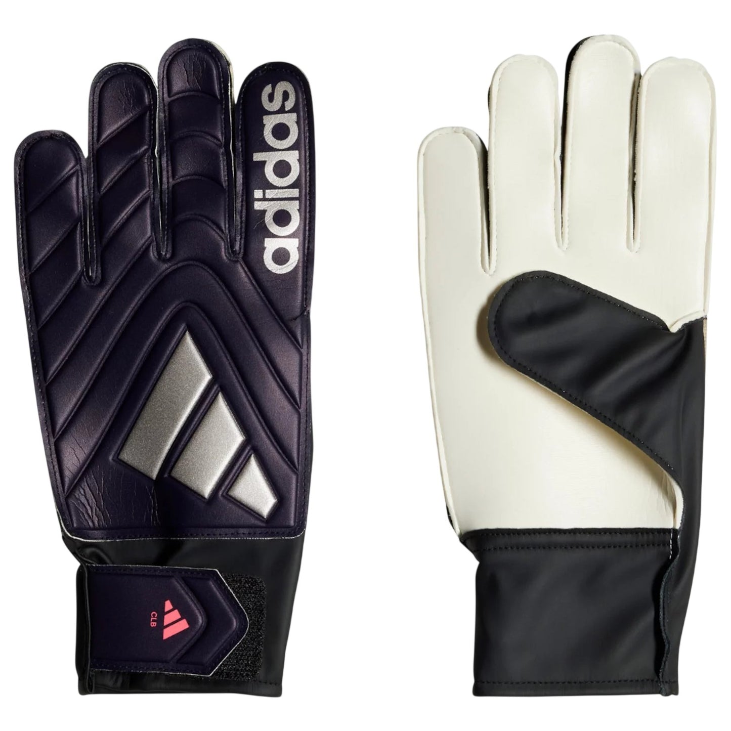 Black-Silver - Front - Adidas Unisex Adult Copa Club Goalkeeper Gloves