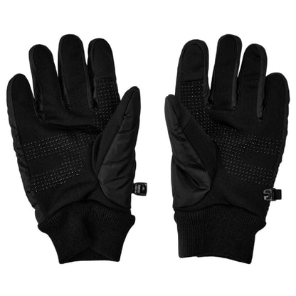 Black - Back - Spyder Womens-Ladies Quilted Ski Gloves