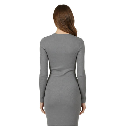 Khaki - Lifestyle - Jack Wills Womens-Ladies Slash Neck Long-Sleeved Bodycon Dress