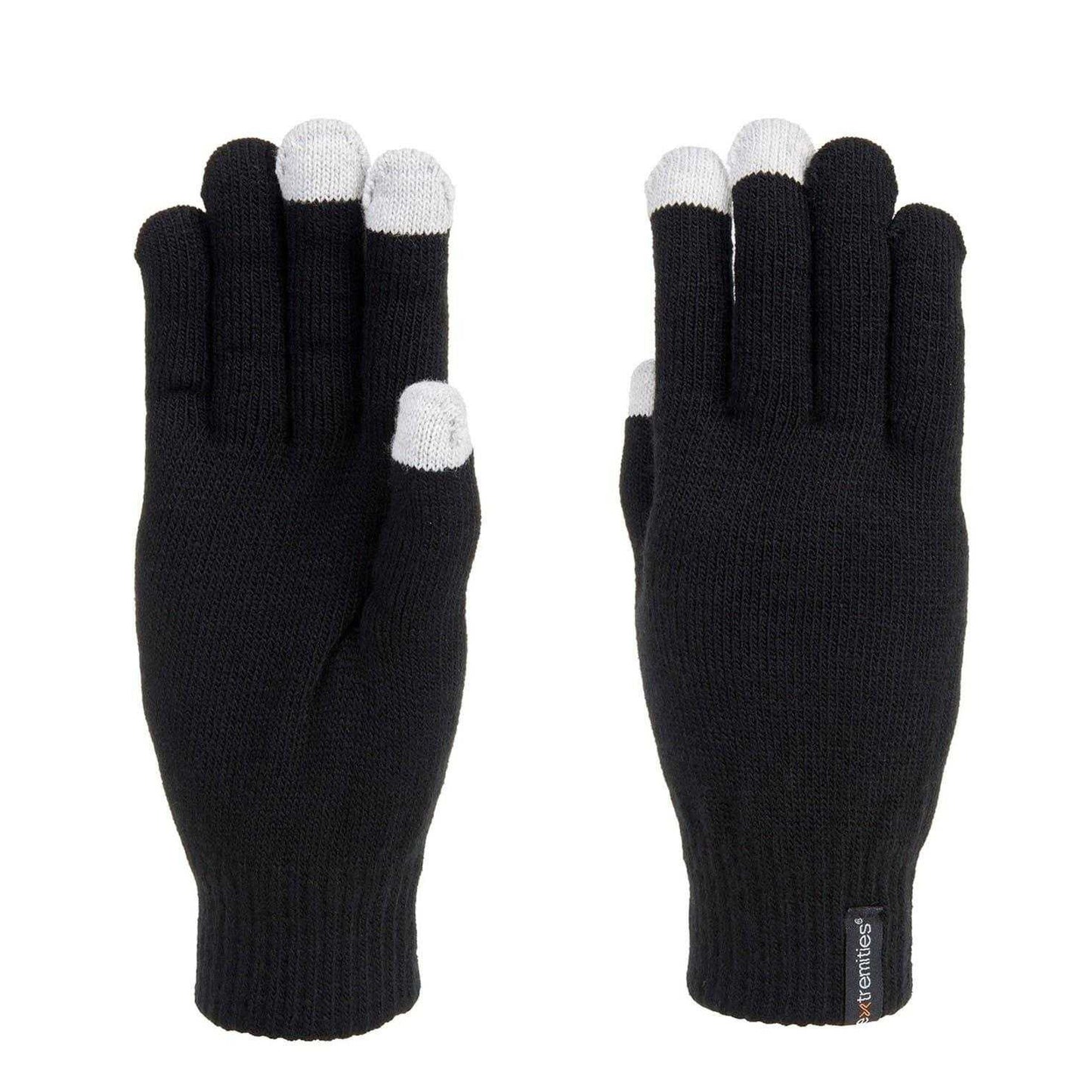 Black - Side - Extremities Unisex Adult Thinny Gloves