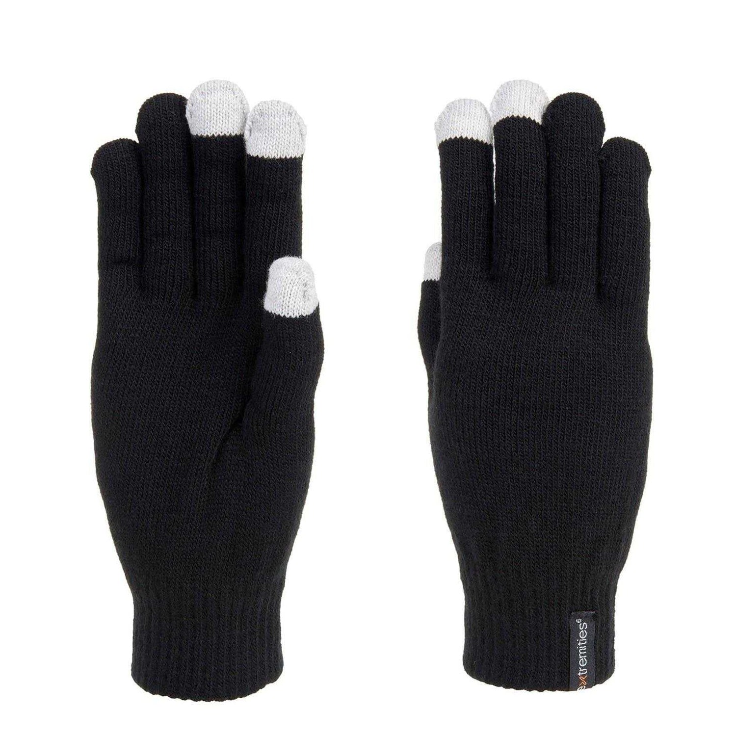 Black - Side - Extremities Unisex Adult Thinny Gloves