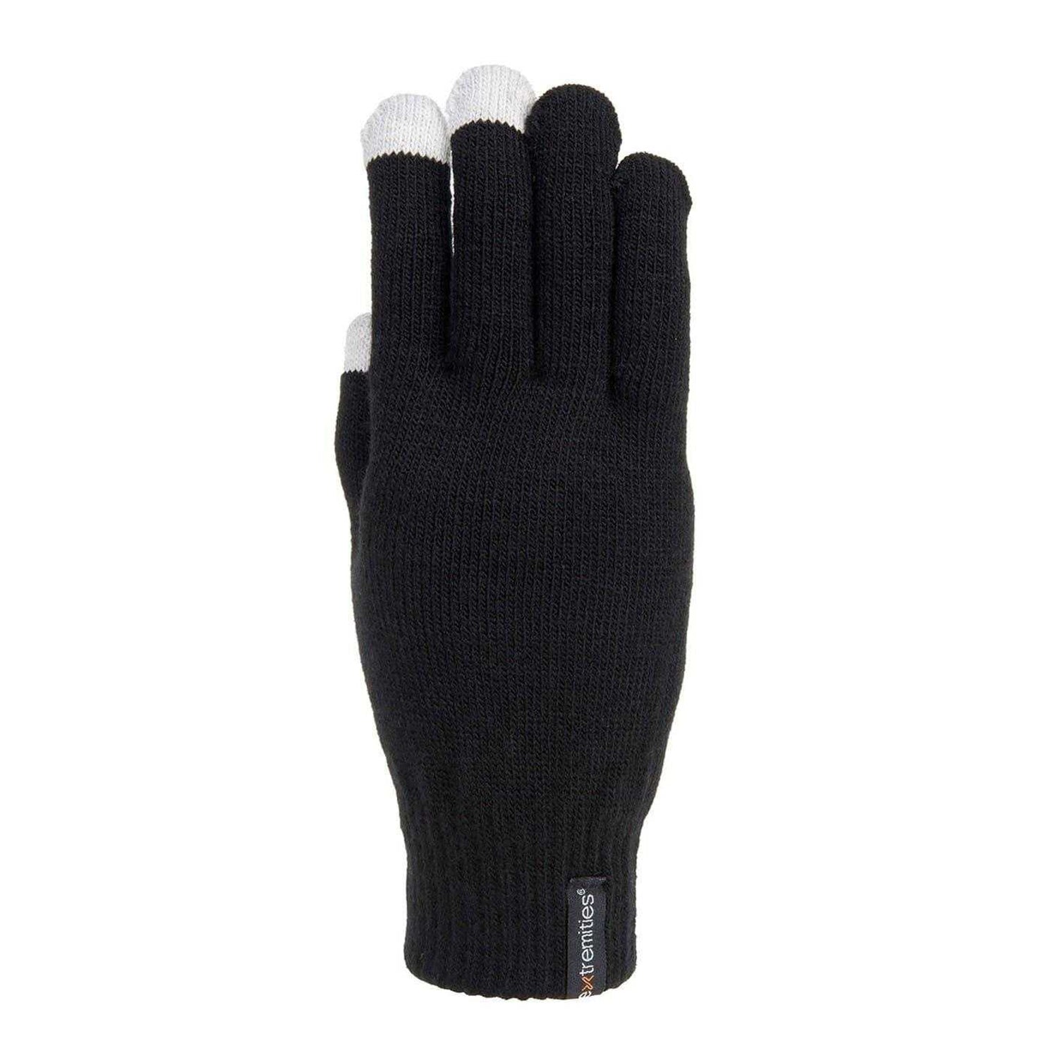 Black - Front - Extremities Unisex Adult Thinny Gloves