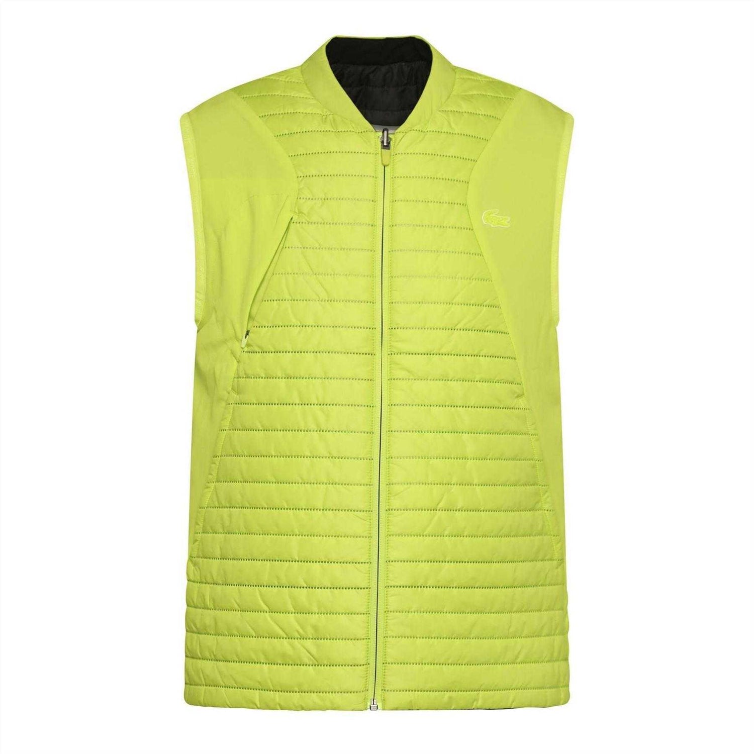 Black - Side - Lacoste Mens Reversible Gilet