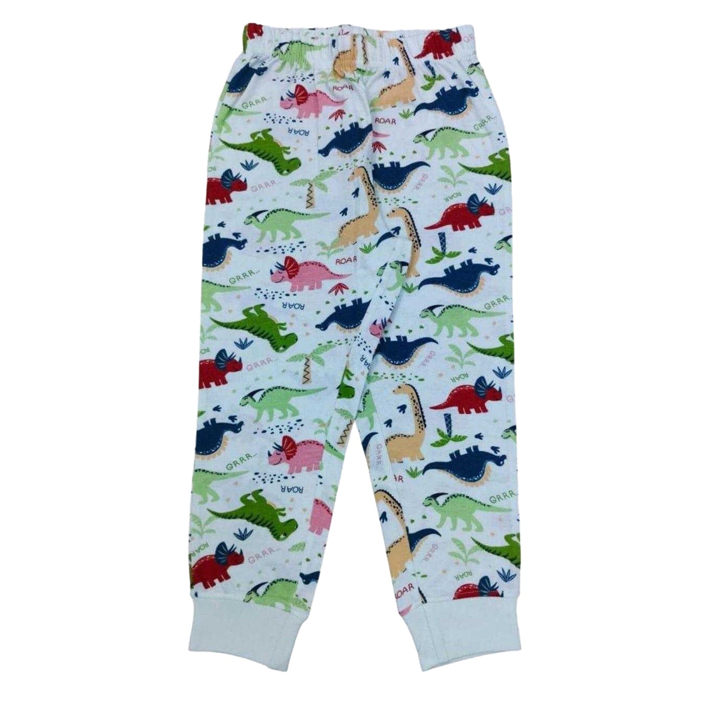 Green - Lifestyle - Star Childrens-Kids Dinosaur Long-Sleeved Pyjama Set
