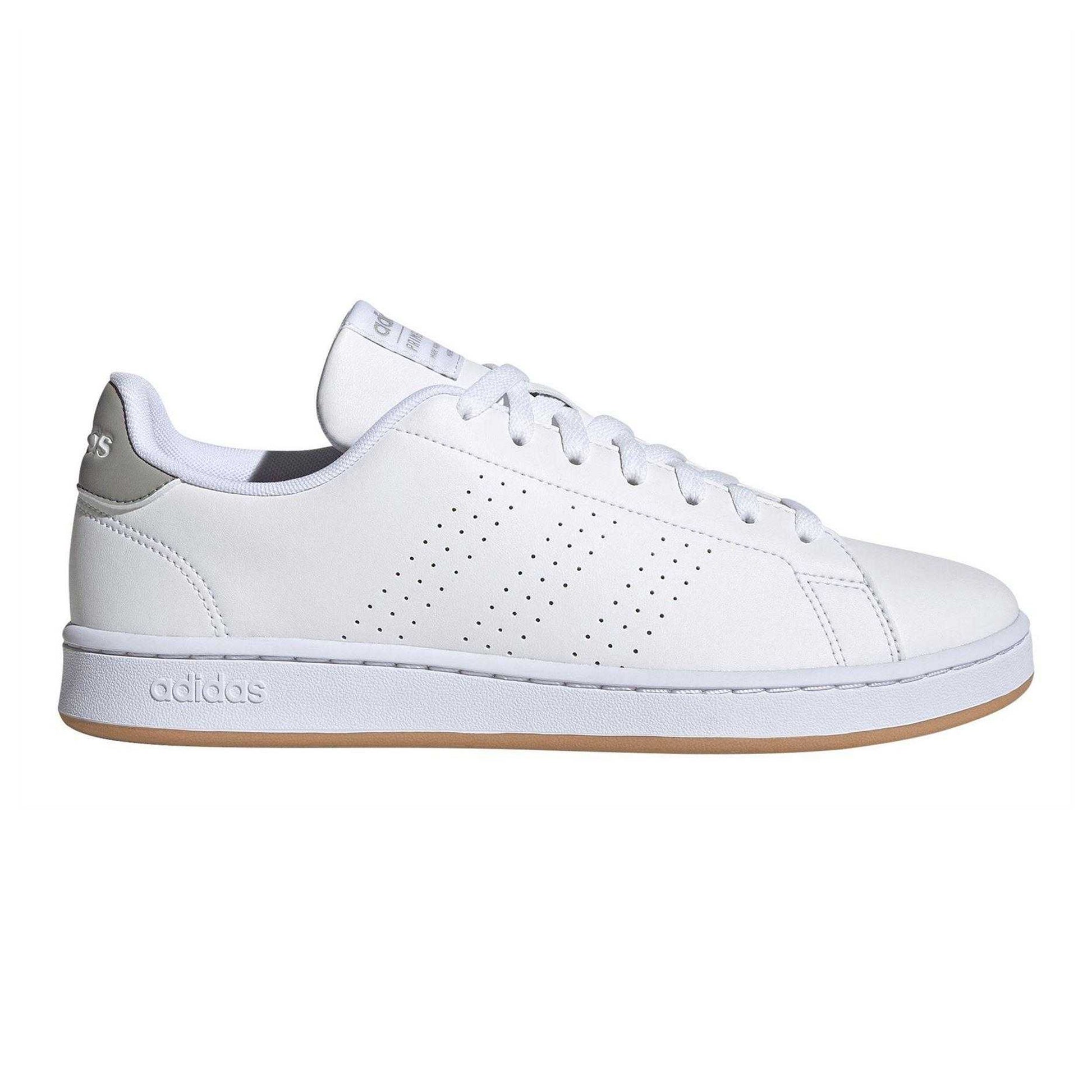 White - Front - Adidas Mens Advantage Trainers