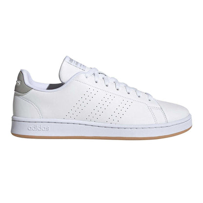 White - Front - Adidas Mens Advantage Trainers