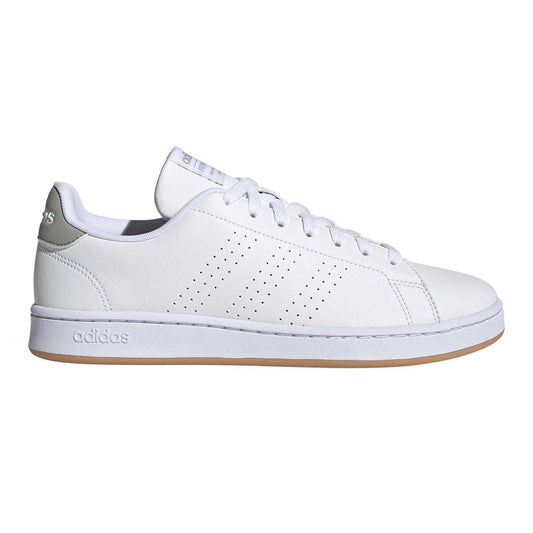 White - Front - Adidas Mens Advantage Trainers