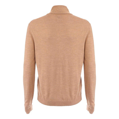 Sand - Back - Gant Mens Merino Wool Cardigan