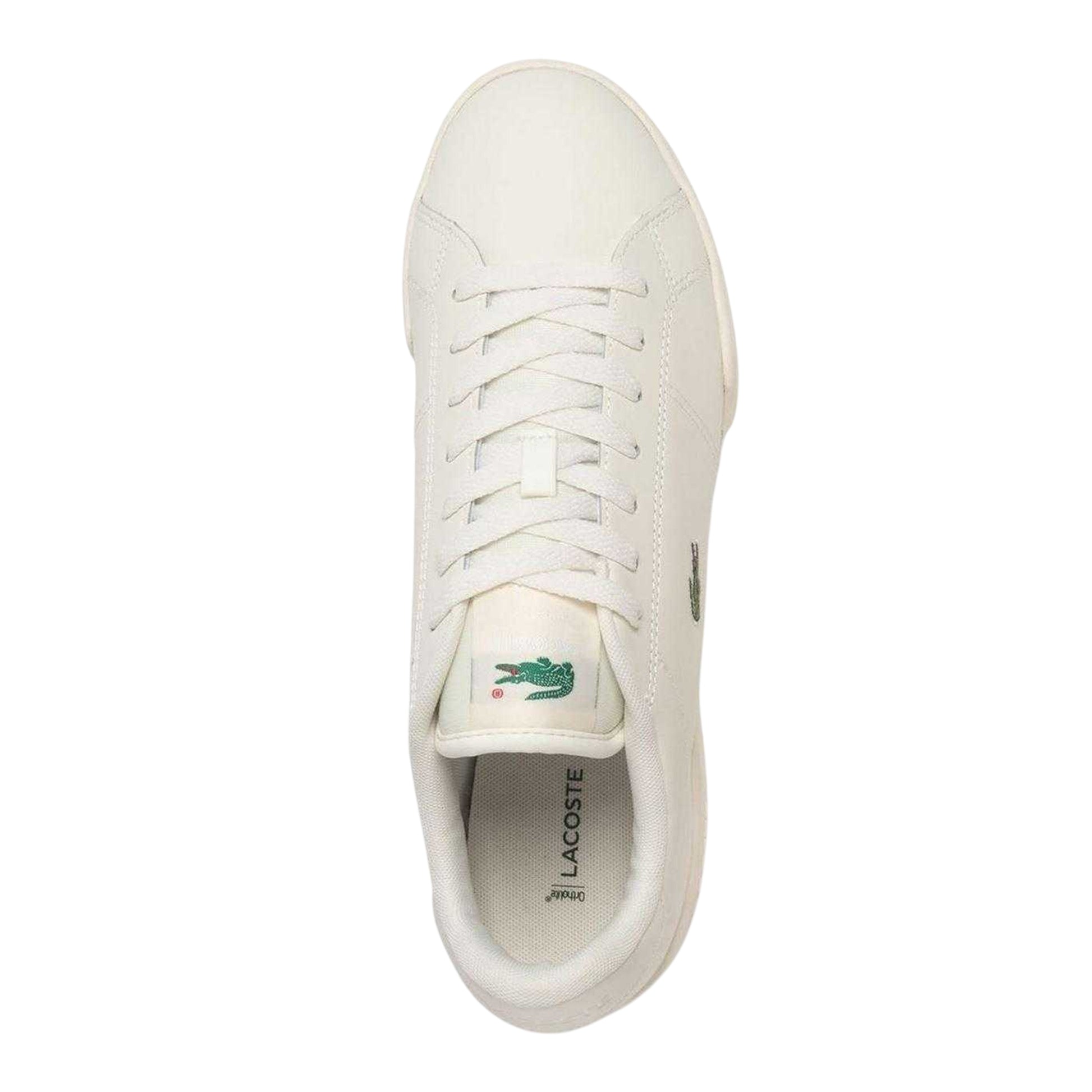 Off White - Side - Lacoste Mens Carnaby Leather Cupsole Trainers