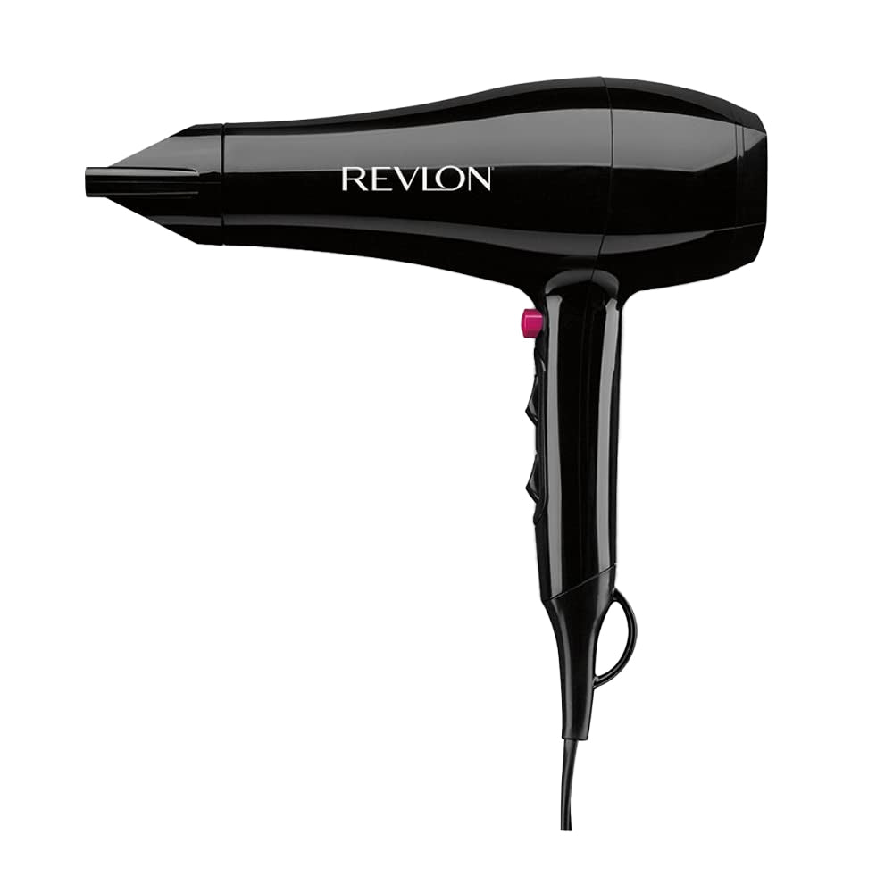 Black - Front - Revlon Hair Dryer (UK Plug)