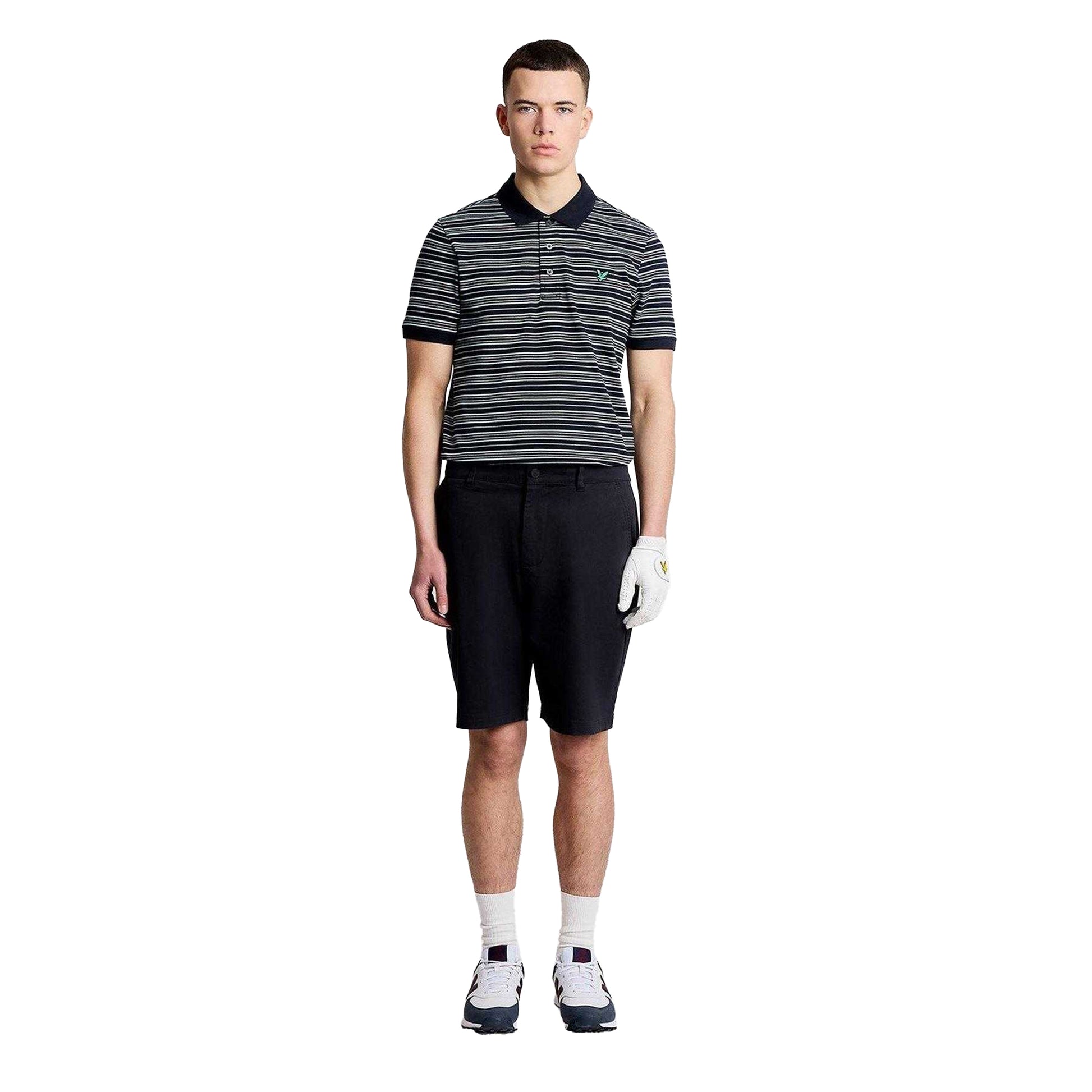 Navy-Blue - Lifestyle - Lyle & Scott Mens Stripe Golf Polo Shirt